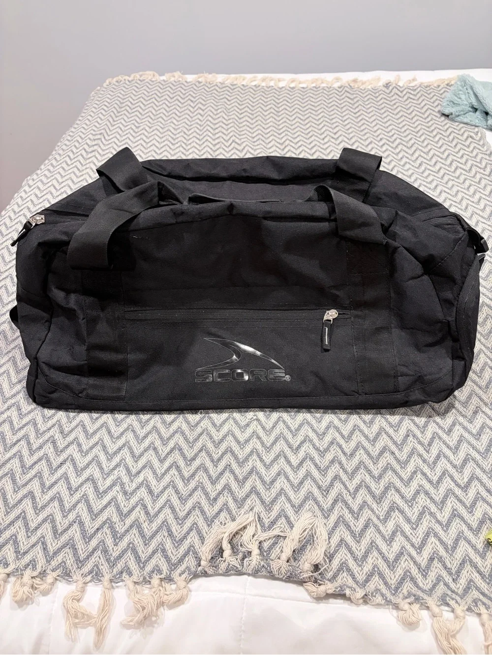 Black Duffel Bag with Eastern New York Soccer Referee Association Badge